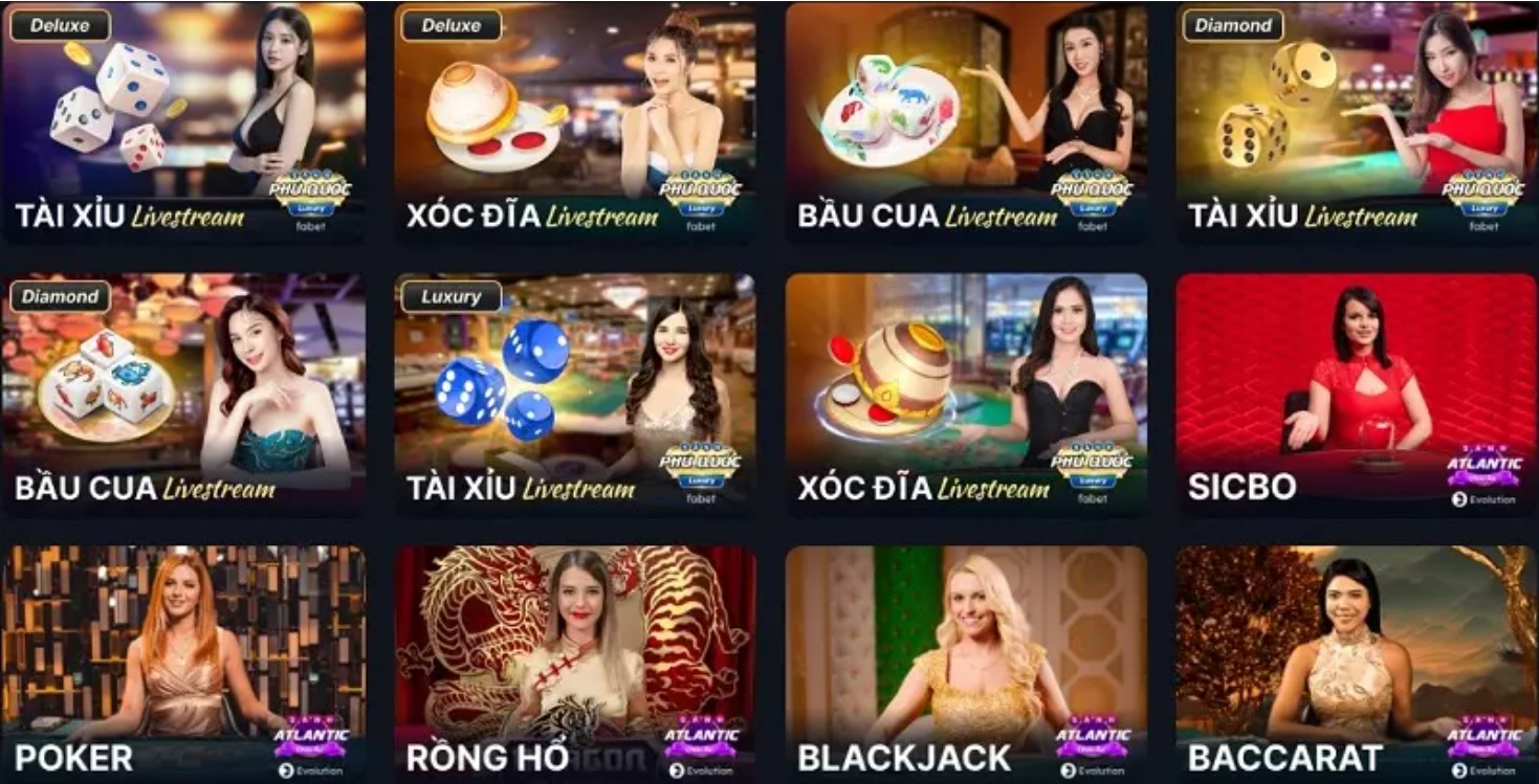 Chi tiết về Live Casino tại tại Fabet - Đẳng cấp giải trí mới