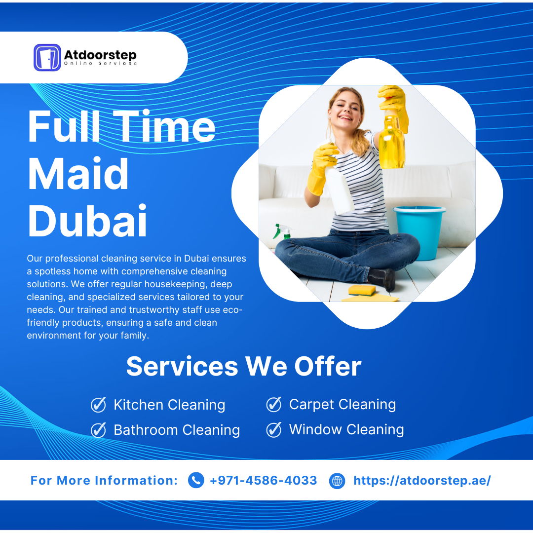 Get Professional Full Time Maid Dubai International City | 045864033